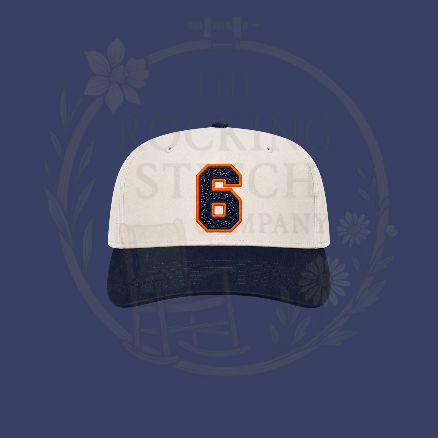 Glitter Number Embroidered Hat