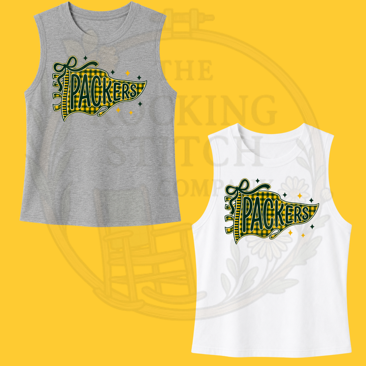 Packers Football Bella Canvas Cropped Tank