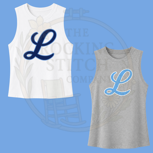 L Script Bell Canvas Cropped Tank