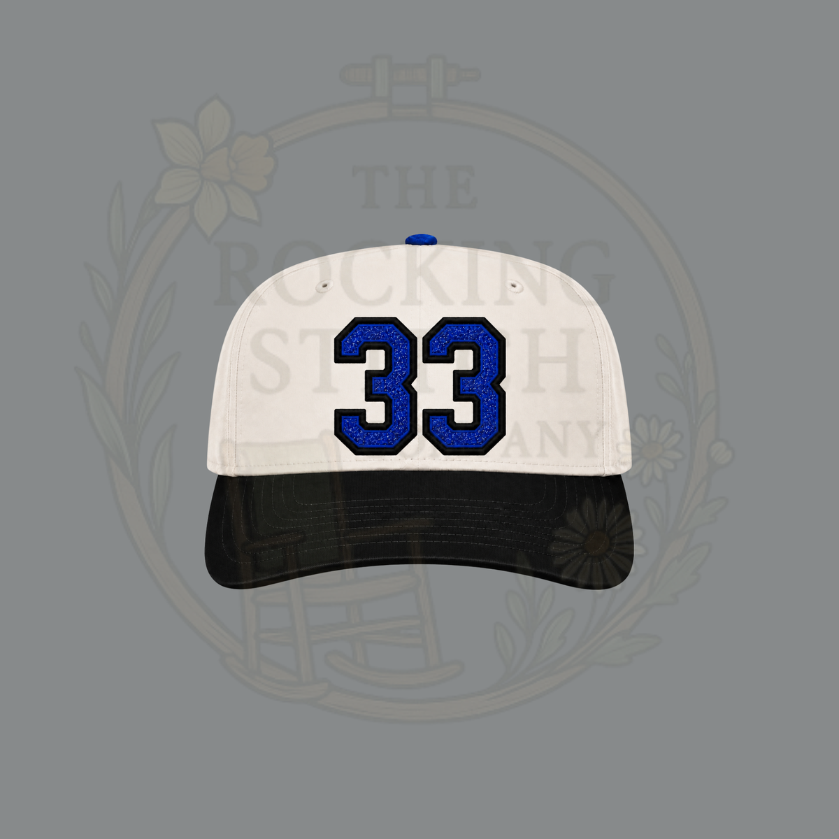 Glitter Number Embroidered Hat