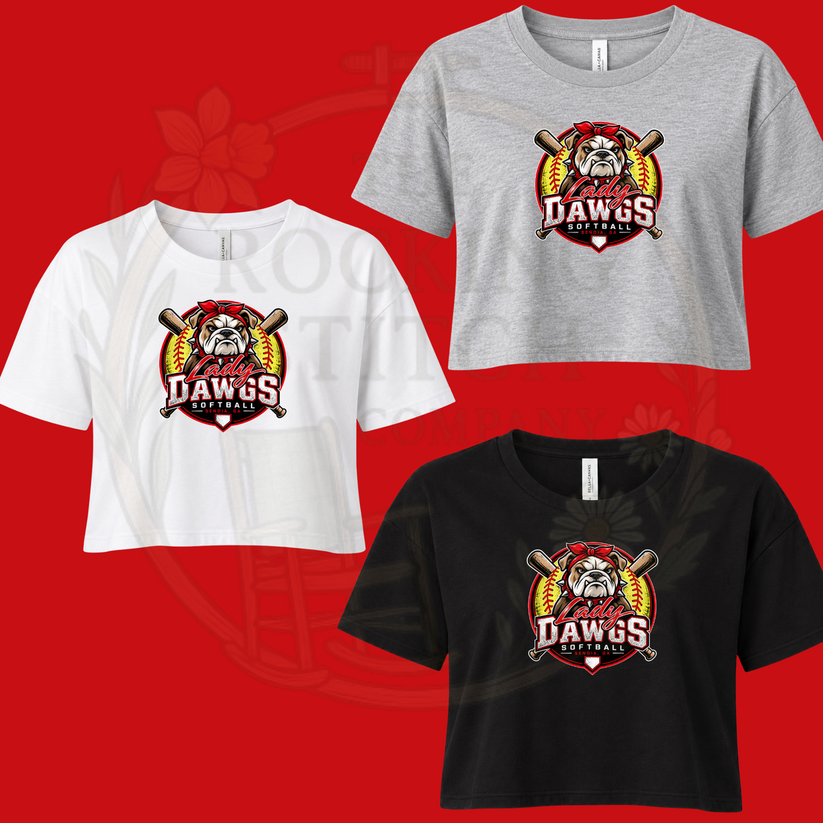 Lady Dawgs Bella Canvas Cropped Tee