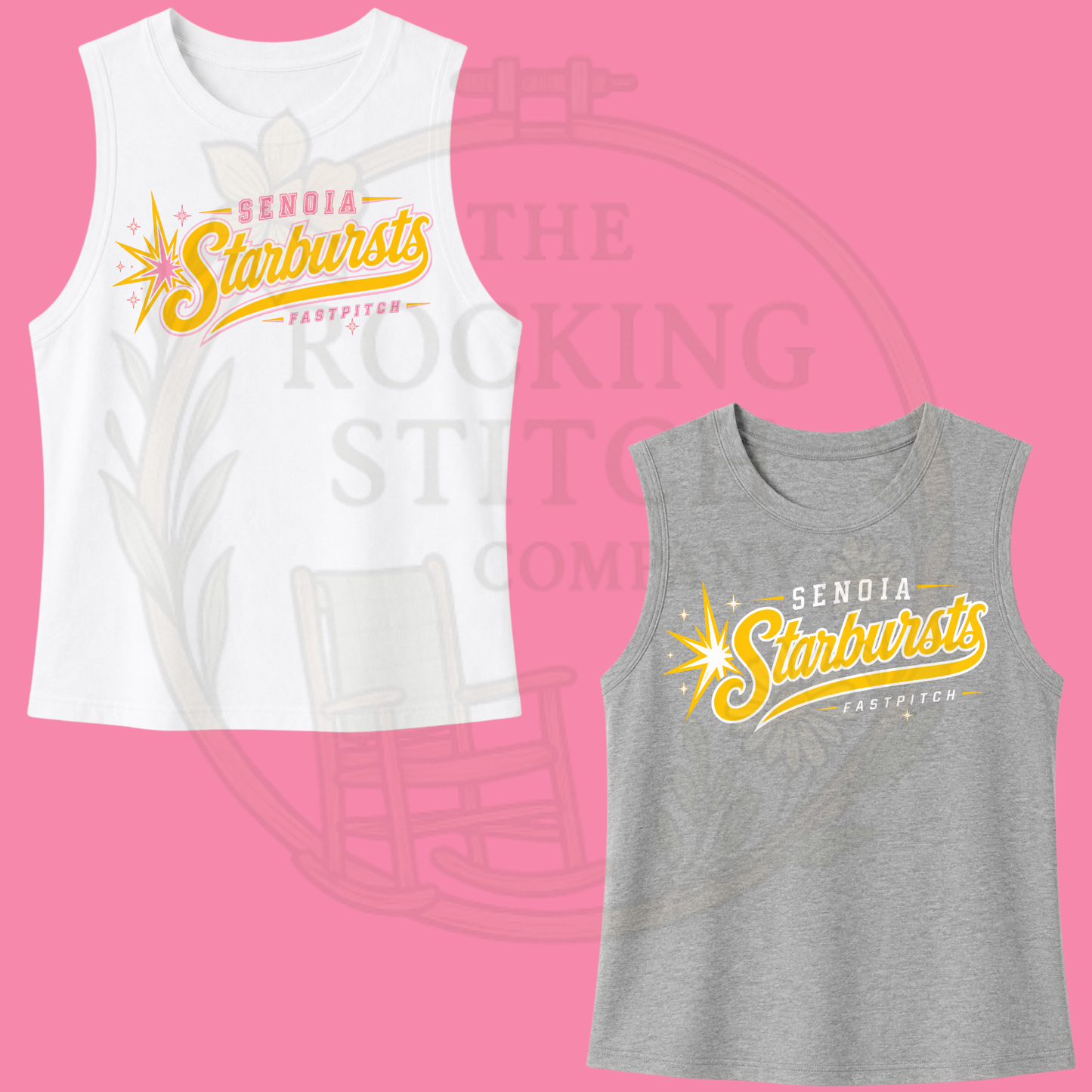Senoia Starbursts Bella Canvas Cropped Tank