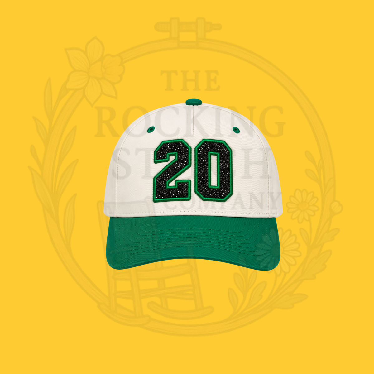 Glitter Number Embroidered Hat