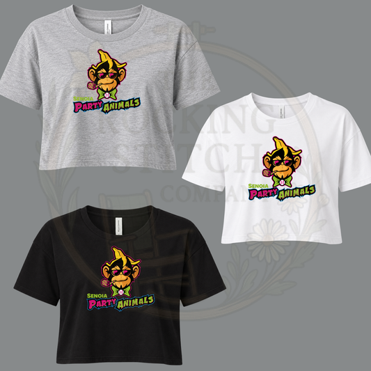 Senoia Party Animals Crop Tee