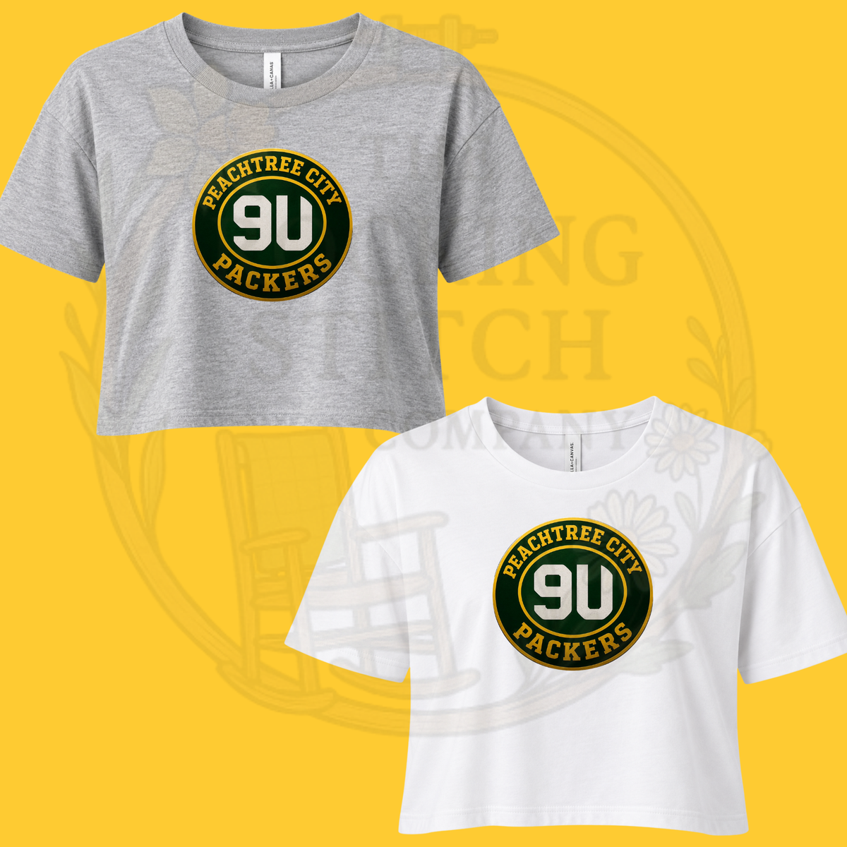 Packers Football Bella Canvas Cropped Tee