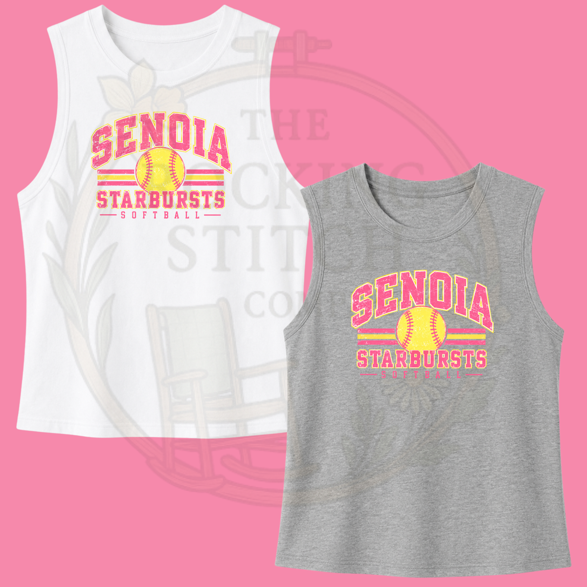 Senoia Starbursts Bella Canvas Cropped Tank