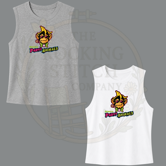 Senoia Party Animals Bella Canvas Cropped Tank