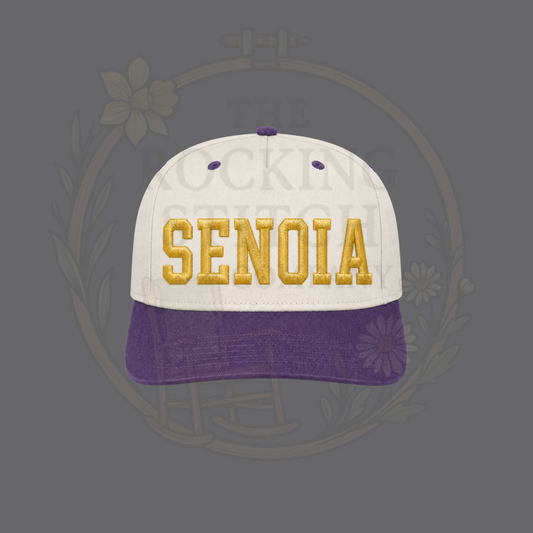 Purple Bill- Embroidered Hat