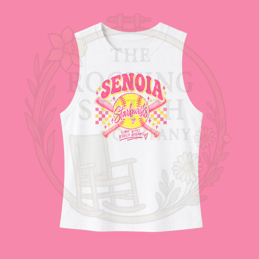 Senoia Starbursts Bella Canvas Cropped Tank