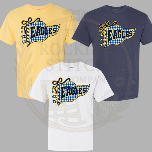 Comfort Colors Short Sleeve Eagles Checkered Pennant