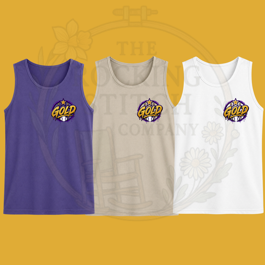 Gold All Stars Comfort Colors Tank