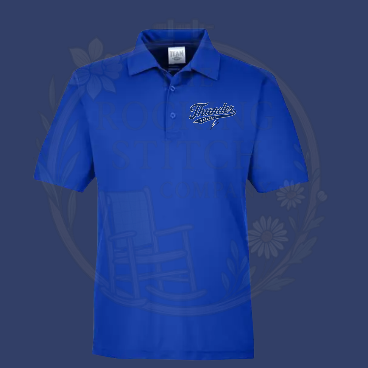 Thunder Baseball Drifit Button Polo