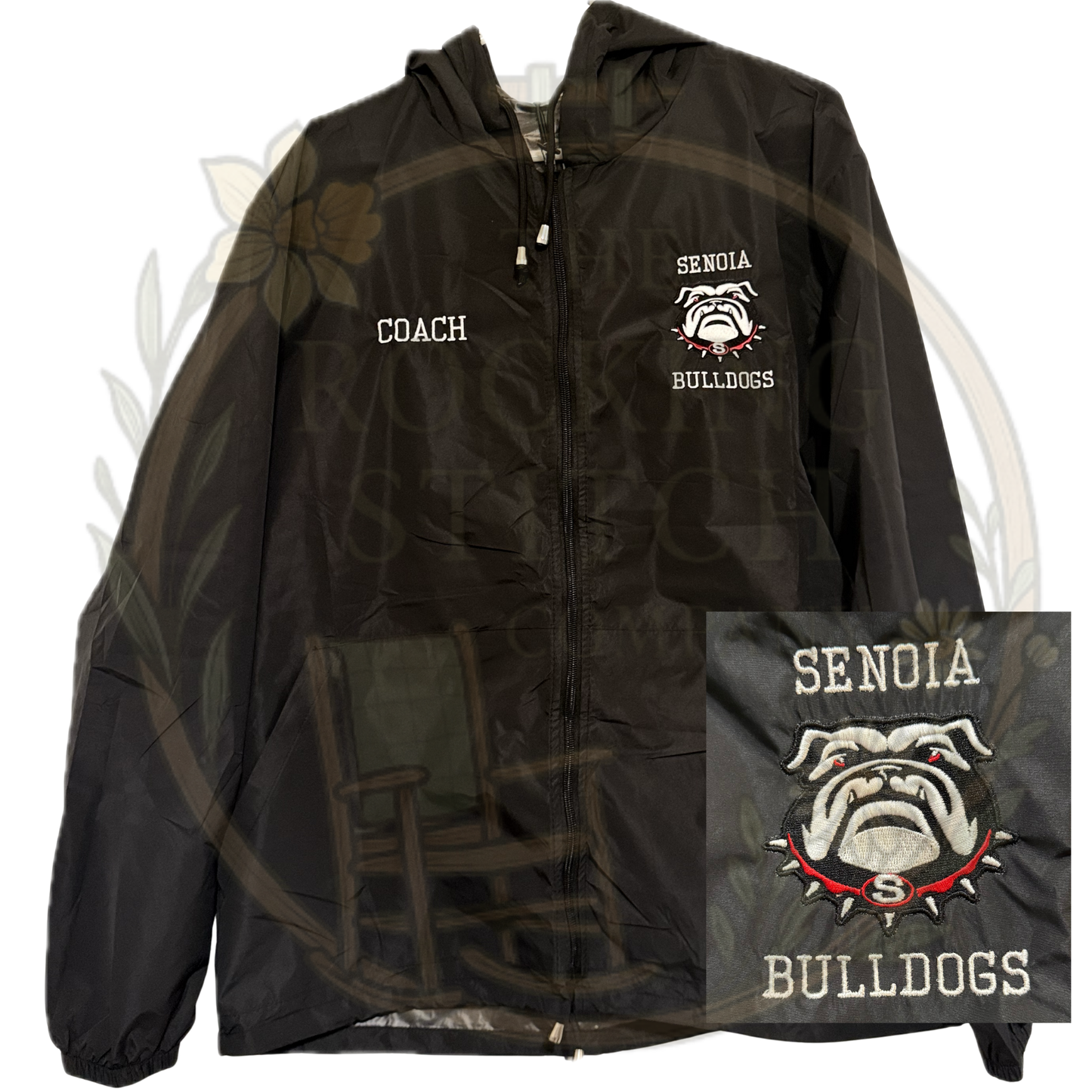 Senoia Bulldogs Embroidered Windbreaker