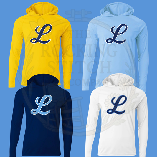 Big L Script Drifit Long Sleeve Hoodie