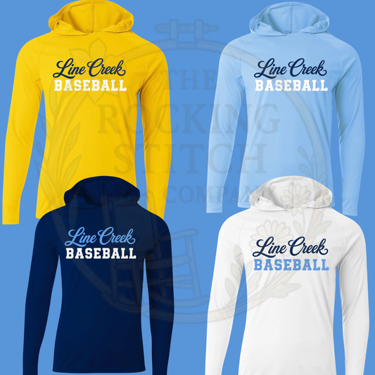 Line Creek Baseball Drifit Long Sleeve Hoodie