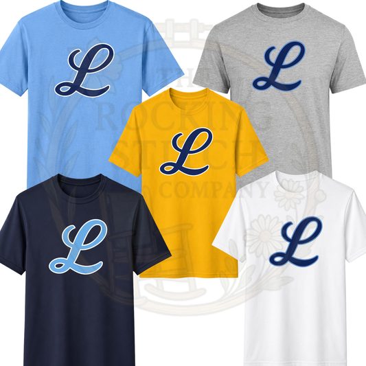 L Script Cotton Tee