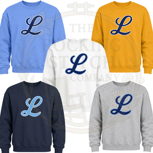 L Script Crewneck